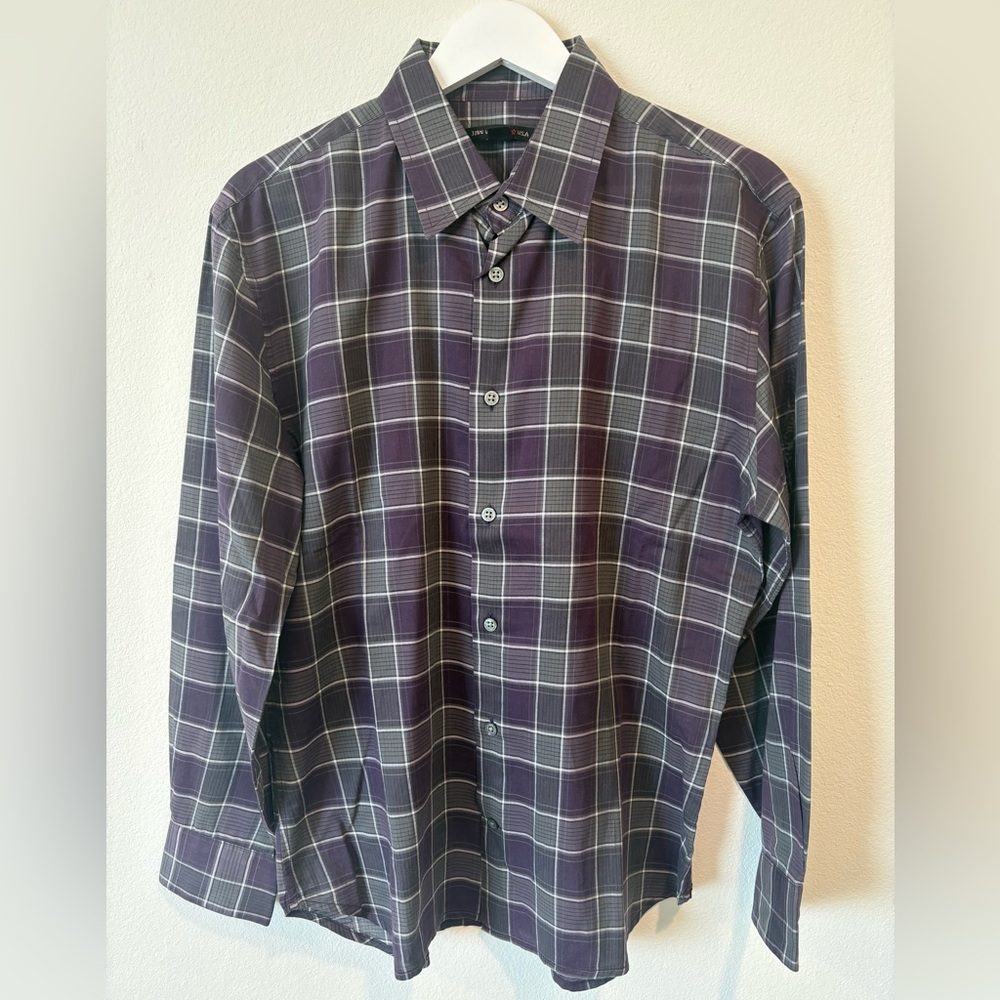 John Varvatos USA Men’s Plaid Button-Up Shirt